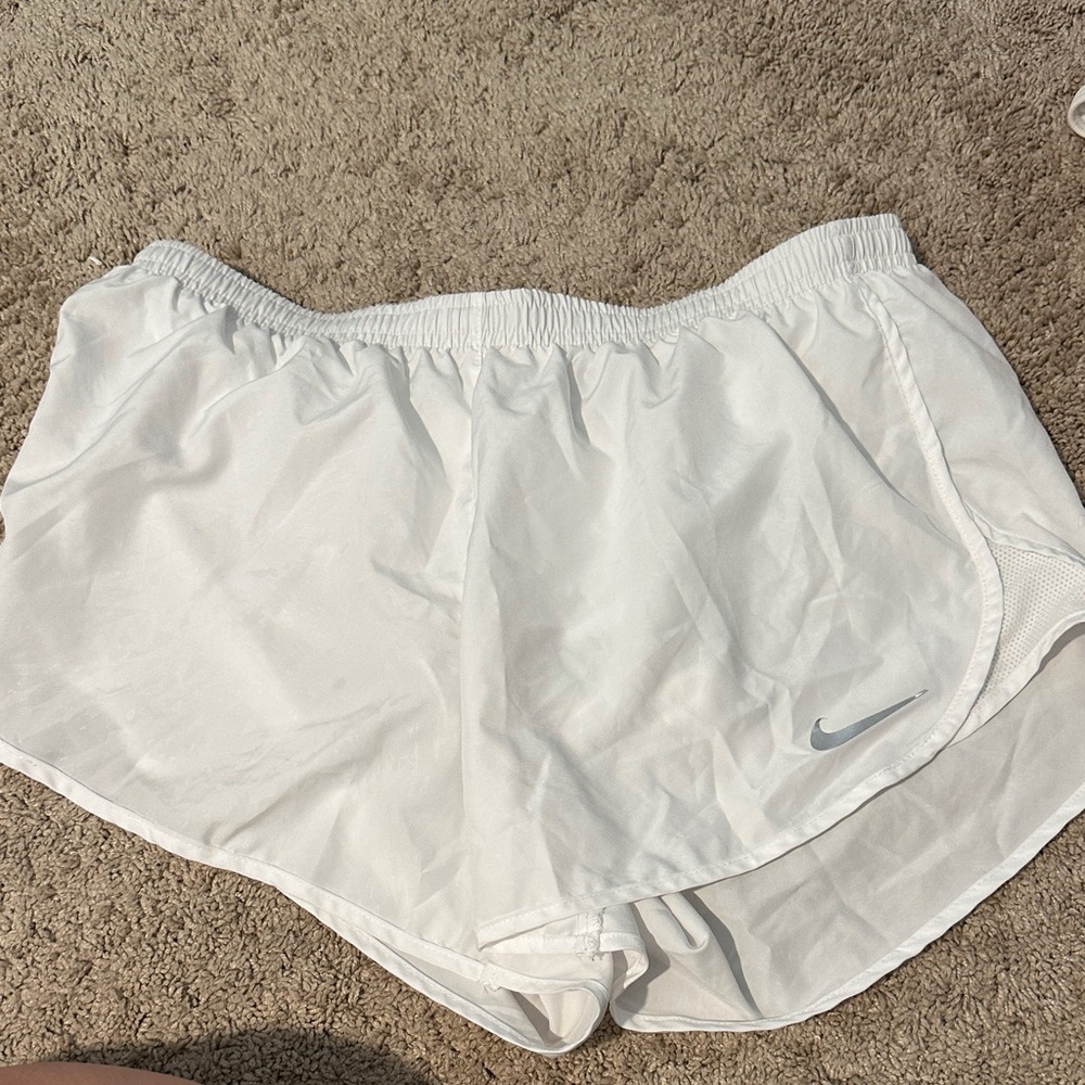 Nike Women's White Athletic Shorts